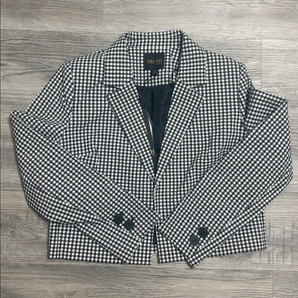 Truth By Republic Jackets & Blazers - TRUTH BY REPUBLIC Womens Checkered Blazer Jacket NWT